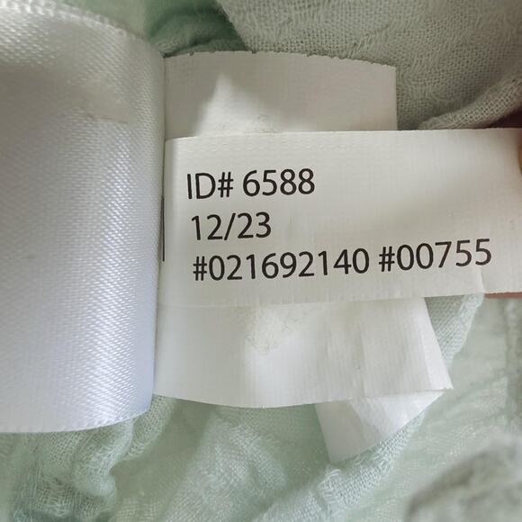 Express Shirt Mens XL Light Green Textured Button Up Short Sleeve Casual Cotton - Picture 5 of 9